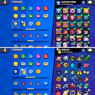 33K Trophies LVL112 | 76/99 Brawlers | 10 Max Brawlers - 6 Hypercharged | 68 Skins | 192 Pins | 136 Icons | 64 Sprays - Image 7