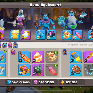 🔥[ TH16 -NEAR MAXED💎-[ NIGHT BASE ] FULL MAX--90-90-71-56-40 || 6x EPIC-G'GU-E'BOOT-F' BALL-R'SPARE || BEST ACC  - Image 5