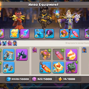 RARE🔥 NETHERLAND LOCAL 💎 TH 17 NEAR MAX [] 258 XP [] 100-100-88-75-50 HERO [] 3915 WWS - LEAGUE QUEEN - AVAILABLE  - Image 7