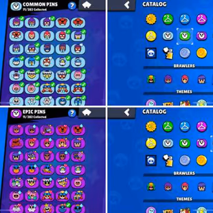 35K Trophies LVL118 | 80/99 Brawlers | 11 Max Brawlers - 7 Hypercharged | 86 Skins | 205 Pins | 135 Icons | 70 Sprays - Image 6