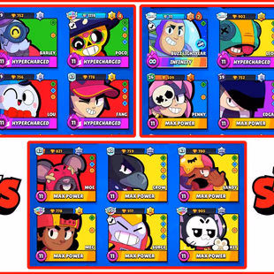 [ PREMIUM ]  48K TROPHIES || 87 BRAWLERS || 18 MAX || 7 HYPERCHARGED || 108 SKINS || INSTANT DELIVERY - Image 5