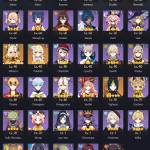 [NA] | AR 50 | 41 Characters | 11x Five-Star Heroes: Xiao | Ayaka | Nahida | Yoimiya |... ! MKG03101 - Image 2