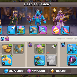 [ TH-11 FULLY MAX ] || S.BALL - FIREBALL - NEW EPIC EQUIPMENT || HEROS: 50-50-30-20 [MAX] || MAX DEFENCES - TROOPS - Image 8