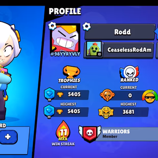 |2in1| BS - COC | 5405  TROPHIES | 31 BRAWLERS | 2 Legendary | 739 VICTORIES | 45 LVL | 136 GEMS | FULL ACCESS | GIFT - Image 1