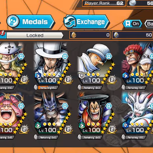 BR600-Hyber 68+10 Ex Max(White Beard Skin+Lucci+Luffy+Kid Law+Akainu+Kaido+Yamato)+Vip Medal+Many Bounty Festival Max - Image 3