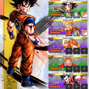 D735-IOS+Android-Goku Saga Full Red Star+Team Saga+31 Legends Limited+Vegeta Saga+SS2 Goku+Nappa+Namek Goku+Gammar - Image 1