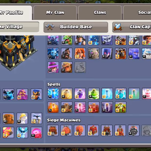 TH17 Full Max | 4 Hero Max | 10 Epic | 16k Gems | HEROES [100.100.75.75.50] 7 Builders | Nc-Yes | 11 Pets.8  Max Siege| - Image 3