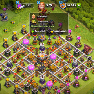 [ TH-11 FULLY MAX ] || 6X EPIC EQUIPMENT || MAX DEFENCES - TROOPS || MAX WALLS || HEROS: 50-50-30-20 [MAX] || BEST DEAL - Image 1