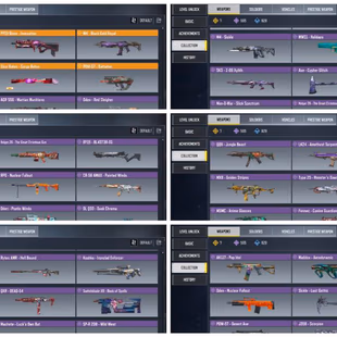 🛑[MG][937] [RARE] LEVEL 350 | 686 TOTAL GUNS -502 EPIC GUNS | MANY CHARACTER | CHEAPEST EVER INSTANT DELIVERY - Image 1