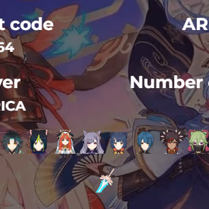 R156-SEVER AMERICE-AR55-Neuvillette-Wanderer-Yelan-Xiao-Nilou-Keqing-Xingqiu-Xinyan-Barbara-Beidou - Image 2