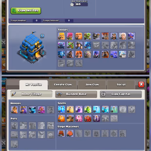 BEAST TH12 🔥 532 CWL MEDALS 💎 112 XP | MAGIC ITEMS | 264 GEMS | HERO'S 51-51-32-20  | 500 GEMS RENAME | QUICK DELIVERY - Image 3