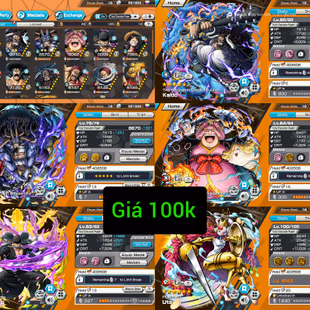 IOS-Android-4 Ex(Kaido V1-Kaido V2-Big Mom Onigashima-Zoro Onigashima)-Good BF Uta Max-King Alber-Oden-Good Medal-Q14 - Image 1