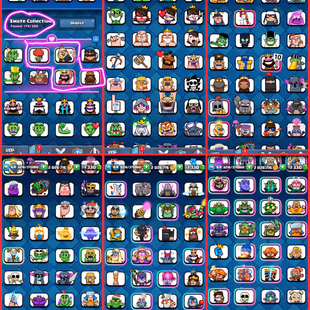 🎁RARE EMOTES 9 YEAR OLD 💎| ARENA 24 KT 15 |   10.6K TROPHIES | 105 MAX CARDS 39-ELITE | 179 EMOTES MANY MORE - Image 3