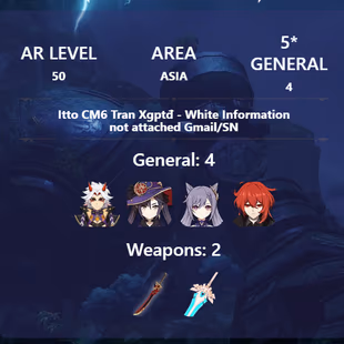 R273-ASIA-AR50-Arataki-Mona-Keqing-Diluc-Weapon: 2 - Image 3