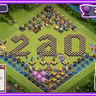  🦄✨[WORLD RARE]318XP TH17 FULL MAX 24830 LEGEND TROPHY COMPLETE HERO BASE BH10 STACK FREE RENAME READY TH18 4K WAR STAR - Image 5