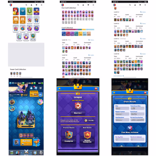 EXP-57! KT-15! 23x EVOS! 53x MAX CARDS [ 12x ELITE] ! 123x EMOTES [ GOBLIN CRYING EMOTES] !TOWER SKINS!NC AVL! - Image 2