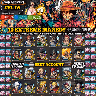 HB 72-10 Ex Max(Roger-Shank Red-Big Mom-Luffy-Zoro-Kaido-Shank Blue-Black Beard-Oden-Big Mom)-many BF-Medal Lucy-SP 16 - Image 1