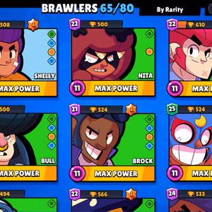 28000 TROPHIES | 25 MAXED 1 HYPER 65|80 BRAWLERS | 130 GEMS FREE NAME CHANGE 32 SKINS | INSTANT DELIVERY - Image 1
