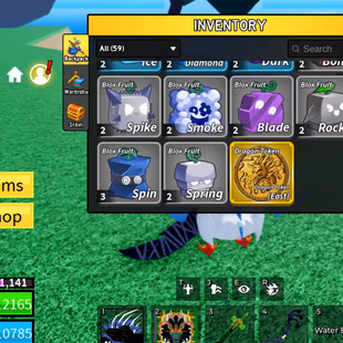 Lv 2386 | Shark Race | Dark Blade | Bisento | Rengoku | Kabucha | Venom Bow | Permanent Fruits: Dough, Spirit, Venom, Qu - Image 5