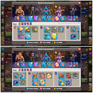 🔥XP 198!TH 17🔥HEROS:76-90-42-57-36!NC YES!GOLDEN WALLS!NEAR MAX DEFANCE!STRONG TROOPS!GREAT EQUIPMENT!INSTANT DELIVERY - Image 4