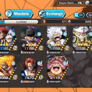 10 Ex(KidLaw-Luffy Nika-Shank V3-Zoro-Roger V2-Shank V2-White Beard-Black Beard-...)-Good BF-SP 165-Good Medal-K10 - Image 1