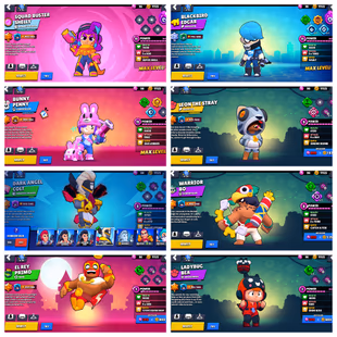 39 Brawler||Trophy 10k||WHITE WOLF LEON SKIN||Max brawler 4||Crow.Leon||Hayperchrad 3||Skin 27||10k Coin||128 Gem's|| - Image 3