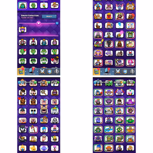 Lvl-68 [16-Lvl Card] | 110-Card-14 Lvl | 44-Card-15-Lvl | 20-Evo | [132-Emote] | 14500 Trophy | Name Chang yes - Image 3