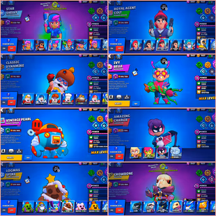 🔥SUPER-PREMIUM🔥104 TOP SKINS | 43400 TROPHY | 54 BRAWLERS MAX (11 HYPER) | STAR SHELLY x ROYAL AGENT COLT | CHECK POST - Image 4
