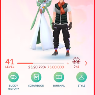 RARE- POKE LIFT -11 SHINY LEG - 4 SHINY COSTUMES - LEVEL 41 [] LEGENDARY 190 [] SHINY 239 [] POKEMON 1049 [] VALOR - Image 2