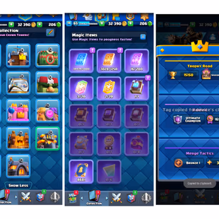 Lvl-65 | 90-Card Max | 61-Elite | 19-Evo | [82-Emote] | 15150 Trophy |  Name Chang Yes - Image 4