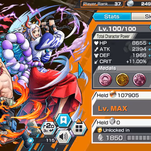 BR381-Hyber 16+9 Ex(Snake+Luffy Gear 5+Yamato Ace+Roger v2+Kid Law+Zoro+Shank Red+Big Mom+Shank)+Good Medal+Support 158 - Image 4
