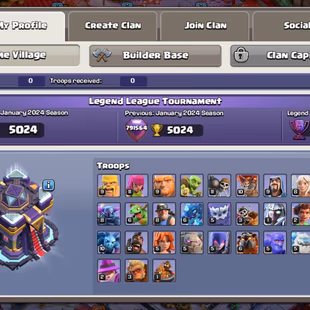 Th15 | [Legendary Snake Secnry] | Hero-74-82-65-23 | Wall Good | Defence Near Max |Equipment-GG-24-SB-20-EB-18 | XP-186 - Image 3