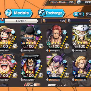 BR418-Hyber Boost 56+10 Ex(Gear 5 +Yamato Ace+Kid Law+Shank Red+Luffy+Zoro+Yamato)+Vip Medal+SUP 163+Many Bounty Fes Max - Image 2