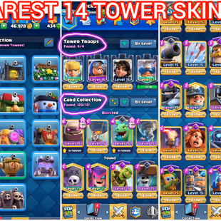 [JD]💥 TOP RANKED  SEASONAL ARENA 24 👹 11500 TROPHIES | 103 MAX CARDS | 21 EVO | RARE EMOTES | EXCLUSIVE TOWER SKINS   - Image 5