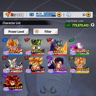 D805-IOS-Android-Vip Account-780 Millions Power-9 ULTRA-65 Legend-Vip Zenkai-Vip Equipment-Many Good Team Ready PVP - Image 3