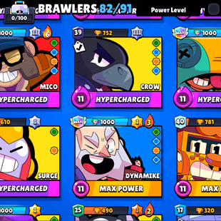 🔥39K TROPHY🔥BRAWLERS ACCOUNT- 23 HYPERCHARGE-TOTAL 27 MAX-141 SKINS- NC YES-RARE EMOT-FRESH MAIL - Image 5