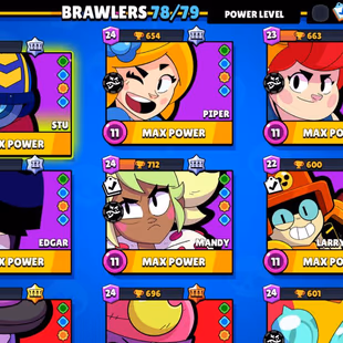 50500 CUPS |ALL 78-78 BRAWLERS |40 MAX 15 HYPERCHARGE |LOT OF SKINS |ANGEL COLT  MECHA CROW | NAME CHANGE AVAILABLE  - Image 4