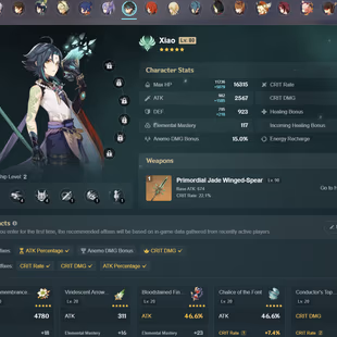 NA | AR 55 | 14 + 3 Leg | Kazuha | Venti | Zhongli | Xiao | Tighnari | Klee | Ayaka | Nahida | Neuvillette | Dehya - Image 1