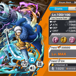 IOS-Android-3 Ex Max(Shanks Flim Red-Kid Law-Akainu)-Good Medal-SP 144%-Good BF Ben Beckman Max-King-HP393  - Image 7