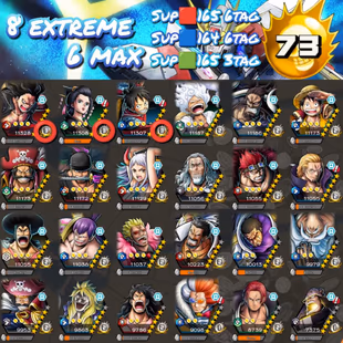 IOS-Android-Hyber Boot 73 -8 Ex(Shanks Red-Gear 5-Kaido-Luffy-Roger New-Zoro-Yamato-Roger)-Good Medal-SP 165-Good BF - Image 1