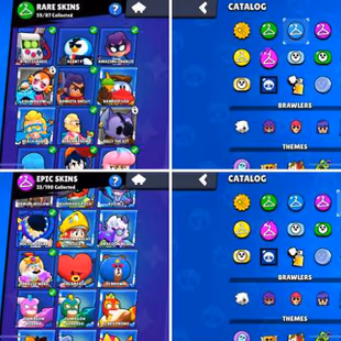 36K Trophies LVL49 | 75/99 Brawlers | 13 Max Brawlers - 13 Hypercharged | 118 Skins | 233 Pins | 170 Icons | 105 Sprays - Image 5