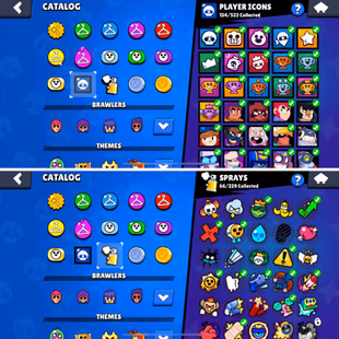 27K Trophies LVL83 | 73-99 Brawlers | 9 Max Brawlers - 6 Hypercharged | 102 Skins | 183 Pins | 131 Icons | 70 Sprays - Image 8