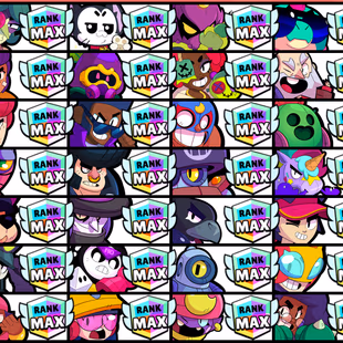 33 Brawlers MAX | 20 Hypercharges | 91 Brawlers Unlocked | 65,000 Trophies | 193 Skins | 41 MAX RANK | Rename 60 GEMS - Image 3