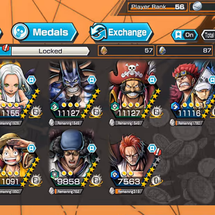 10 ex / 8 max / hb 58 / luffy blue + zoro + s-snake + luffy g5 + kaido + big mom + kid law + kuzan + shanks + roger / su - Image 2