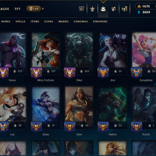[BR] 275 Skins | 4 Ultimate Skins | Unranked (Ex Iron) | All Champions | Level 294 | Instant Delivery - Image 5