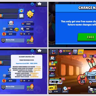 2018 Account 🔥 70908 Trophies 🔥 256 Skins - 91 Brawlers - 36 Hypercharge - Mythic Skins - Lvl 204 | Instant Delivery - Image 2