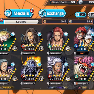 Hyber Boost 27-Kid Law Full Boost 4-Shanks Red-Luffy Gear 5-Support 164%-Good Medal Set Standard-Many Good BF Max-BR147 - Image 2