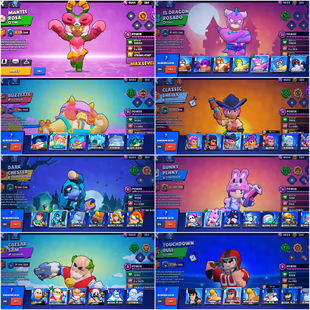 67 Bralwer | Trophy 20k | Max Brawler 9 | Skin 71 | Hayperchrad 2 | True Silver Lola+Kenji+Chester.Kit.Amber | - Image 3