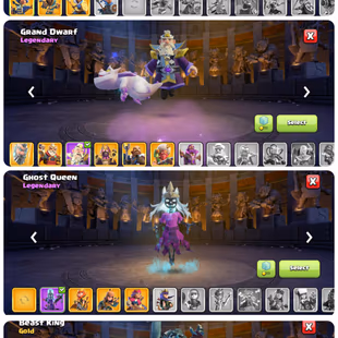 HUGE OLD COLLECTION COC ACCOUNT | TH17 | HERO 88/93/60/70/42 | 24x HERO SKINS | 10x EPIC EQUIPMENT | FULL MAGIC ITEMS |  - Image 3