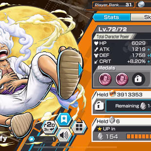 BR573-IOS-1.086 Diamond RD+7 Ex Meta(Kizaru+Garp+Kuzan+Sabo+Roger+Gear 5+Lucci)+Good Medal+Support 152+Many Bounty fes - Image 4